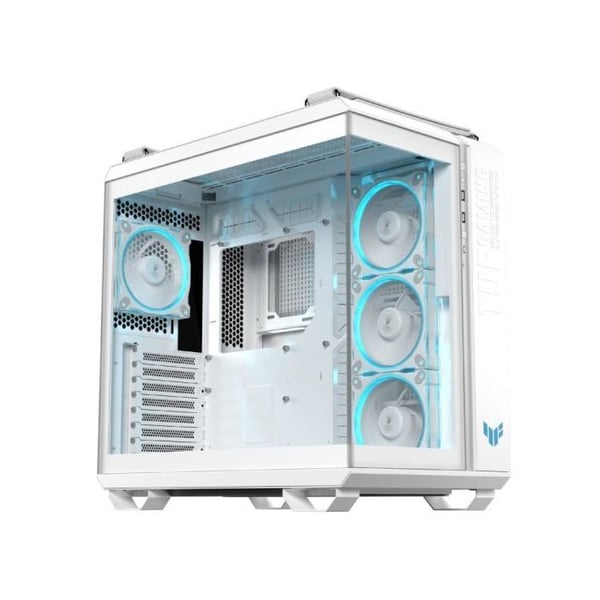 ASUS TUF GAMING GT502 HORIZON TG ARGB Mid Tower ATX Dobbelt Tempereret Glas USB-C Hvid