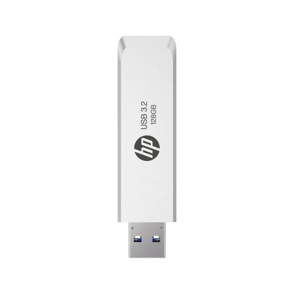USB 3.2 Gen 1 - HP - 128GB - Läs hastighet 120MB/s - Metallisk design - Uttagsbar kontakt - Plug-and-play