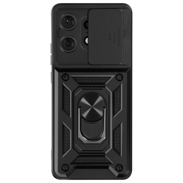 Mobilskal - AVIZAR - Motorola Edge 50 Pro - Stötsäker - Skjutbart kameraskydd - Svart