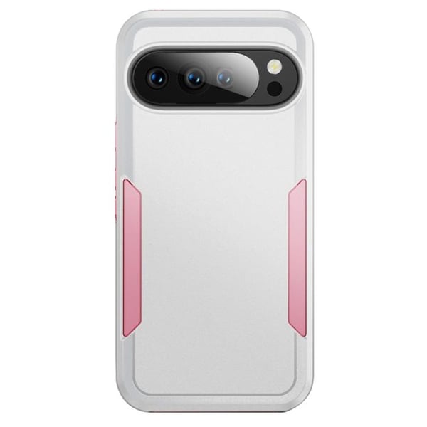 Coque för Google Pixel 10 Pro Ultra Förstärkt Militärstandard Skydd Vit / Rosa