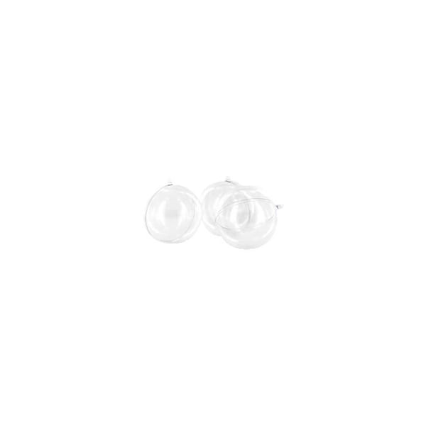 Boll plast - Legeantdelafete - Ø 16 cm - Transparent - Festdekoration - Blandat