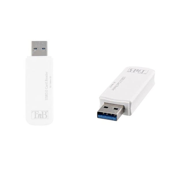 T'nB USB 3.0 SD/Micro SD-kortläsare - Ultrasnabb och kompakt