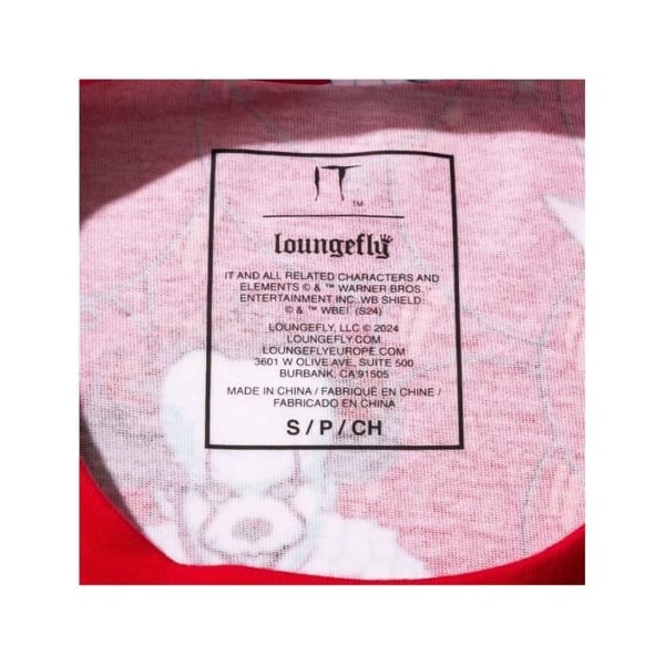 T-shirt - LOUNGEFLY - Pennywise - Vit - Unisex - XXL