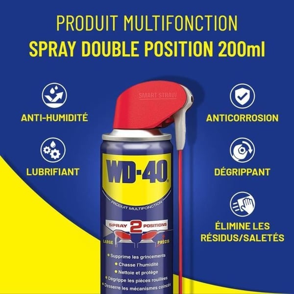 WD40 Spray dobbelt position - 200 ml
