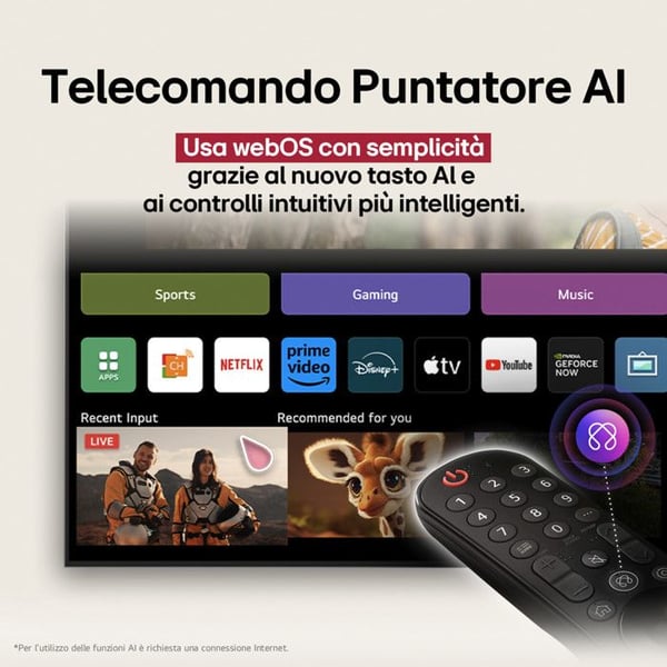 LG Smart TV QNED86A6C 43" 4K QNED evo MiniLED WebOS Sort
