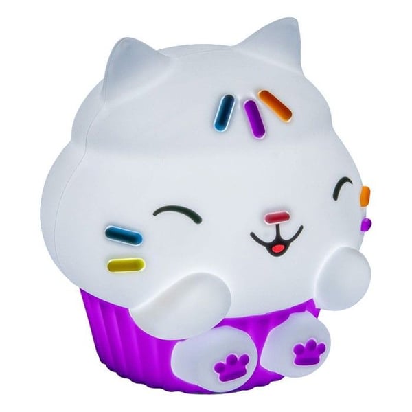 Paladone Products - Gabby och det magiska huset - Squishy Glo Cakey Cat-lampa 15 cm
