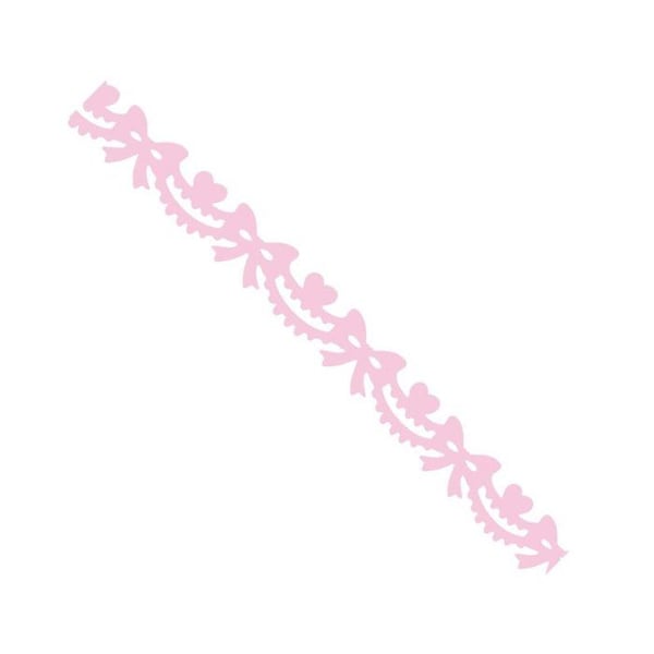 MégaCréa DIY - Dekorativt tejp 1,5 cm x 1 m rosa knutar