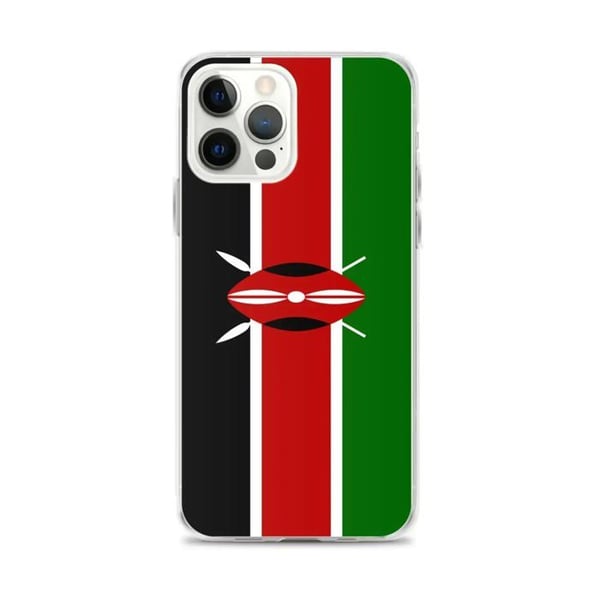 Mobilskal - PIXELFORMA - Kenyas flagga - Kompatibel med iPhone 12 Pro Max - Flexibelt - Stötsäkert