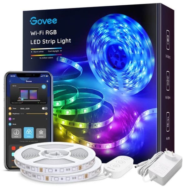 LED-strip - Govee - H6110 - 10M - RVB - Smart Wi-Fi + Bluetooth