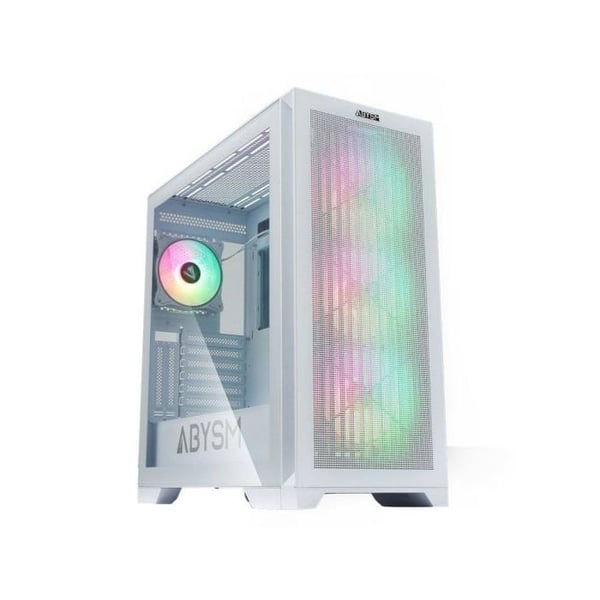 Abysm Gaming Danube Mura BX300 ARGB E-ATX Templat i Kristall USB 3.2 Vit Abysm Gaming Danube Mura BX300 ARGB E-ATX Templat i Kristall USB 3.2 Vit
