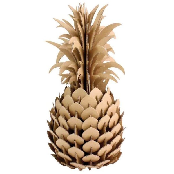 MégaCréa DIY - Pappmodell att montera Ananas 14 x 28 cm