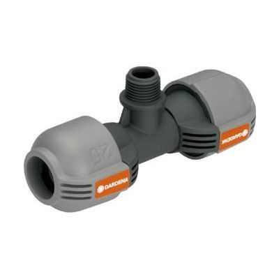 GARDENA 2786-20 tilslutning til sprinkler - Lige T - Automatisk tætning - Plastik