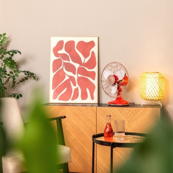 Cecotec Bordsfläkt EnergySilence 1090 RetroDesk Design, 40W Effekt, 12 Tum, Unik och Elegant Design
