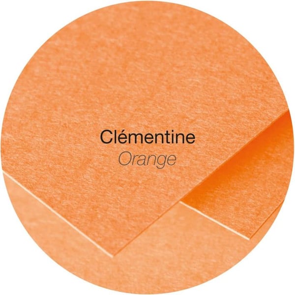 Kuvert - CLAIREFONTAINE - Pollen 114x162 - 120g - Clementine färg - Bläckstråle- och laserkompatibel