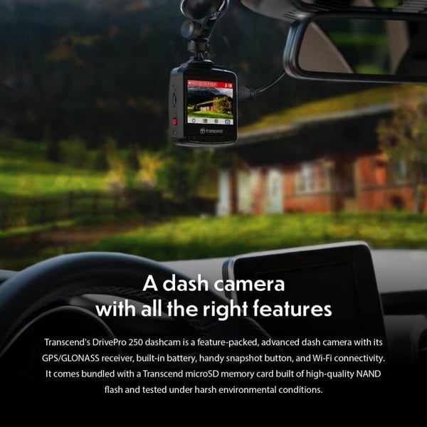 64GB Dashcam DrivePro250 SuctionMountGPS