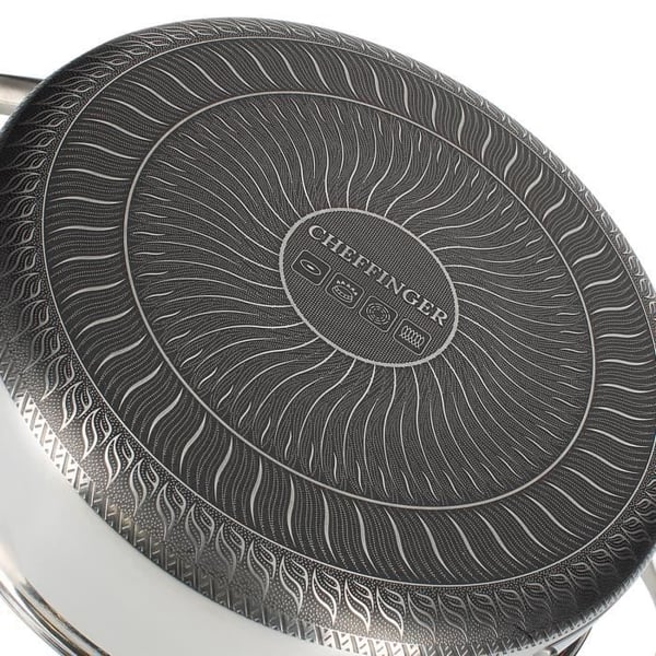 Stekpanna - Cheffinger - Inox - 28cm - Non-stick bikupemönster