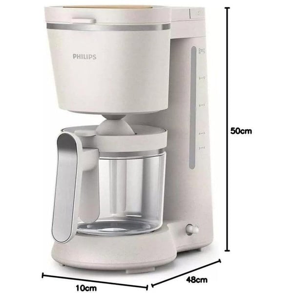 Filterkaffekokare - PHILIPS - HD5120/00 - Eco-Conscious Collection - 1.2L - 1000W - Kräm