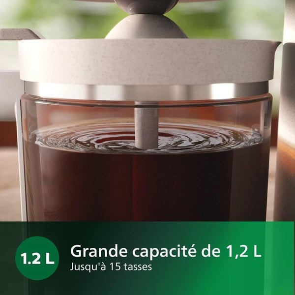 Filterkaffekokare - PHILIPS - HD5120/00 - Eco-Conscious Collection - 1.2L - 1000W - Kräm
