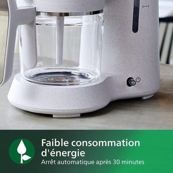Filterkaffekokare - PHILIPS - HD5120/00 - Eco-Conscious Collection - 1.2L - 1000W - Kräm