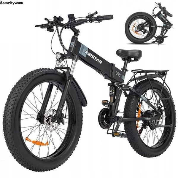 Fällbar elcykel - RIDSTAR - H20 - 1500W - 48V 15AH - Hastighet 50 km/h