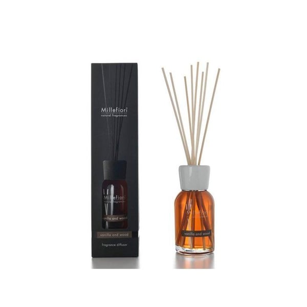 DIFFUSOR FÖR DOFT 250ML NATURLIG VANILJTRÄ MILLEFIORI MILANO 7DDDV