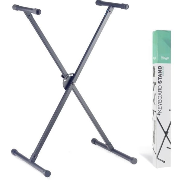 Tastaturstøtte i X - STAGG - KXS-A35 BK - Sort - Højdejusterbar 65–95 cm - Belastning 30 kg