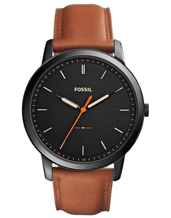 Klocka - Fossil - FS5305 - Läder - Brun - Kvarts - Analoga