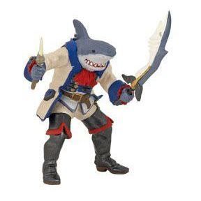 Mutant Shark Pirate Figurine - PAPO - För Barn Pojkar - Från 3 år - Inomhus