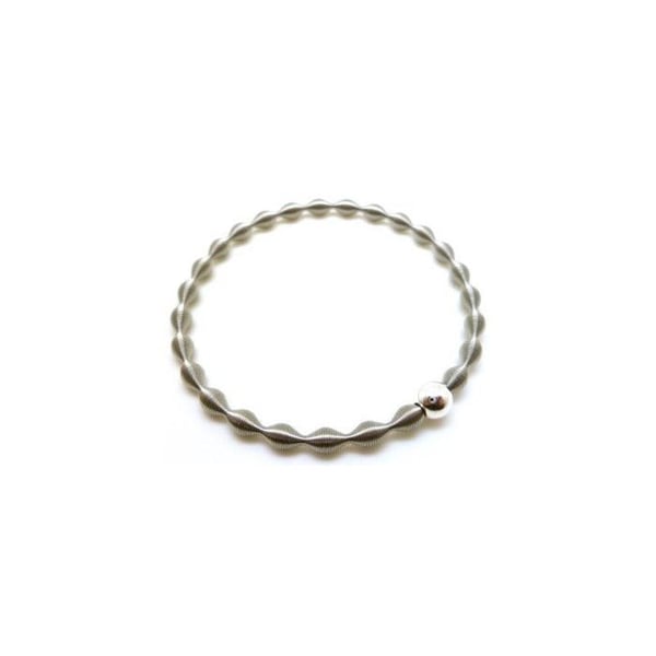 Armband fjäder Stål Boll silverfärgad