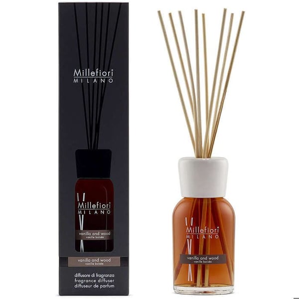 DIFFUSOR FÖR DOFT 250ML NATURLIG VANILJTRÄ MILLEFIORI MILANO 7DDDV