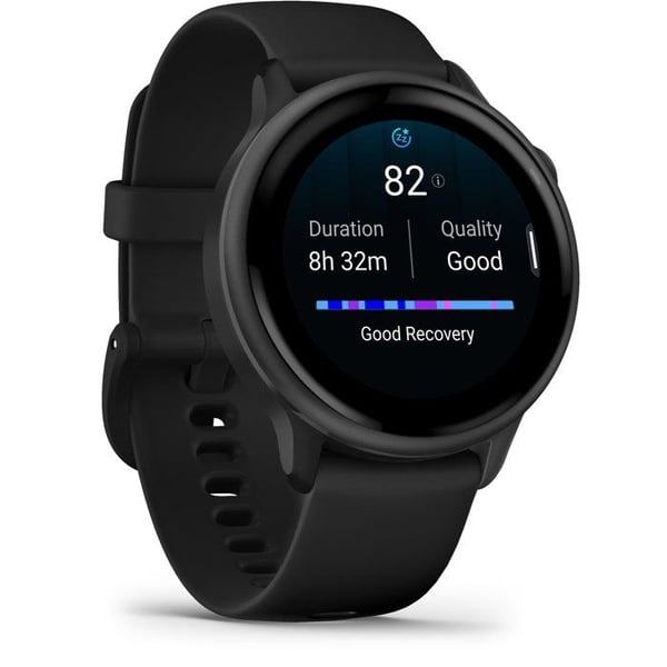 Sportig smartklocka - GARMIN - Vivoactive 6 - AMOLED-skärm - GPS - Svart/Mörkgrå