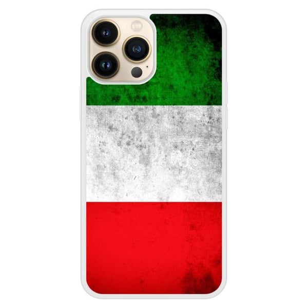 Siliconförstärkt skal med tryck kompatibelt med Apple iPhone 13 Pro Max Italiens flagga