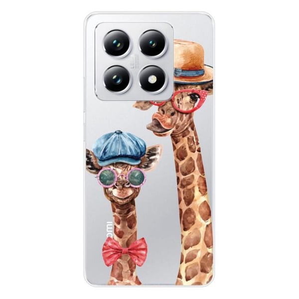 Silicone-skal - Kompatibel med Xiaomi 14T Pro - rolig girafdesign