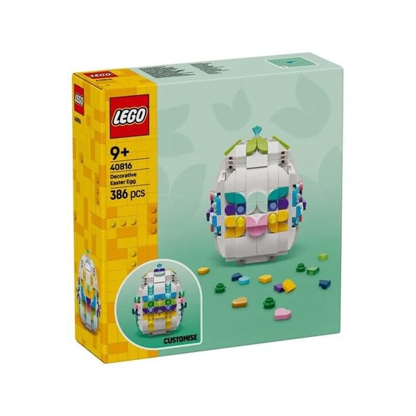 Påskdekoration - LEGO - Dekorativt påskägg (40816) - Anpassningsbart - Från 9 år - Unisex