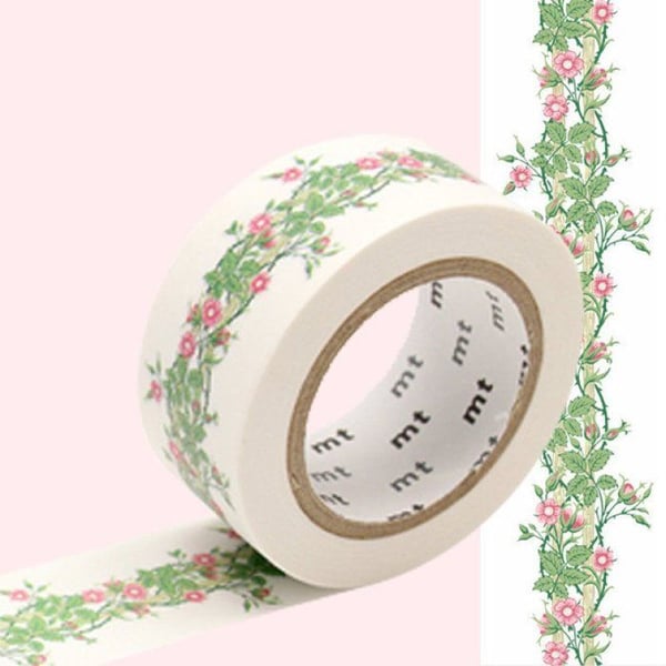 Maskeringstejp - Maskeringstejp MT William Morris 2 cm blommönster - rambler