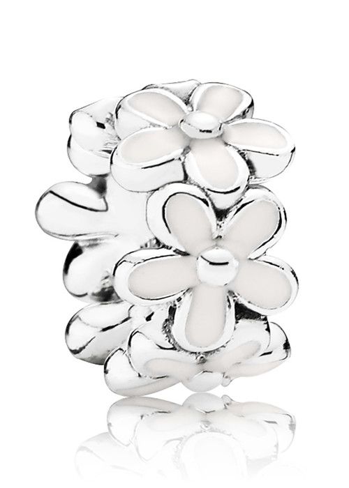Berlock - PANDORA - 791495EN12 - Silver - Vit - Dam