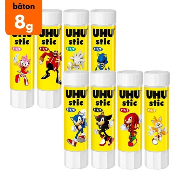 Limstift - UHU - Stick - 8,2 g - Vitt lim - Perfekt för papper och kartong