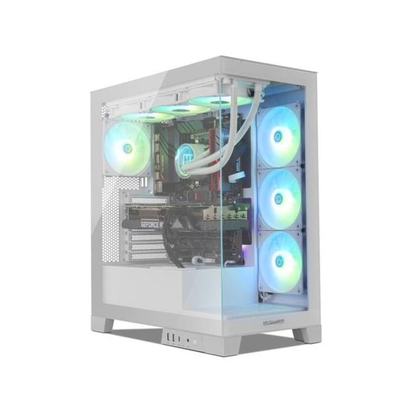 NOX Hummer GLOCK ARGB Semitorre ATX Templatglas USB-C Vit