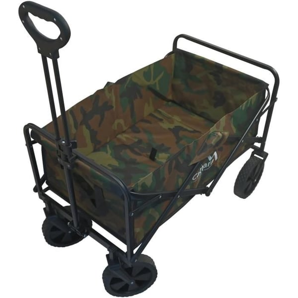Campingvogn - CATTARA - TROGIR ARMY - Sammenklappelig - Kapacitet 70 kg - Grøn stål