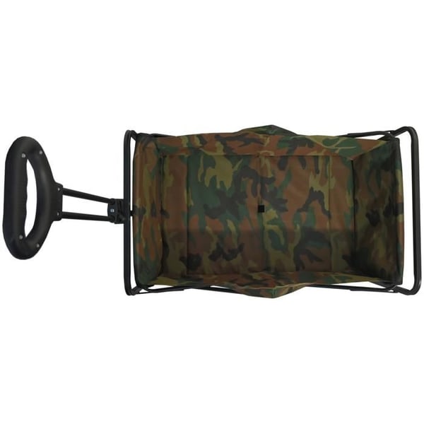 Campingvogn - CATTARA - TROGIR ARMY - Sammenklappelig - Kapacitet 70 kg - Grøn stål
