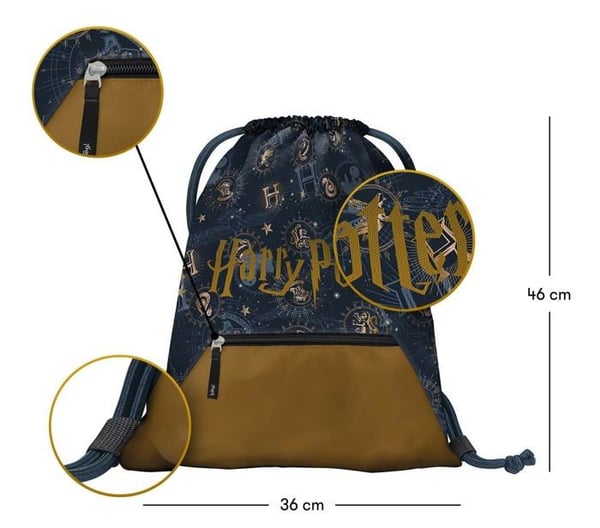 Rygsæk polochon - BAAGL - Harry Potter - Vandtæt - 100% Polyester - Unisex