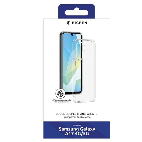 Skyddsfodral - BIGBEN CONNECTED - Galaxy A17 4G/5G - 100% Återvunnen - Transparent - Stötskydd