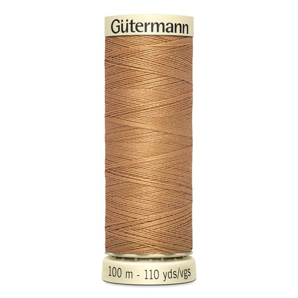 Sytråd 100% polyester Gutermann 1 Spole - Att 307 - karamell