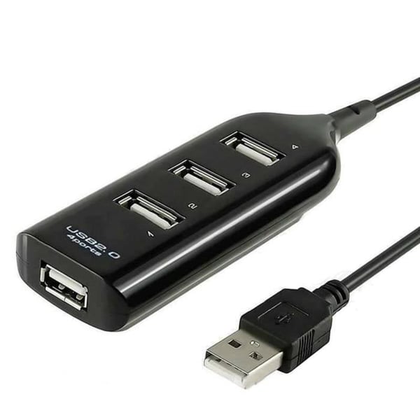 MaxLLTo ® MULTIPLUG 4-PORTAR HUB Multiladdare USB 2.0-kabel - PC MAC TABLET SMARTPHONE