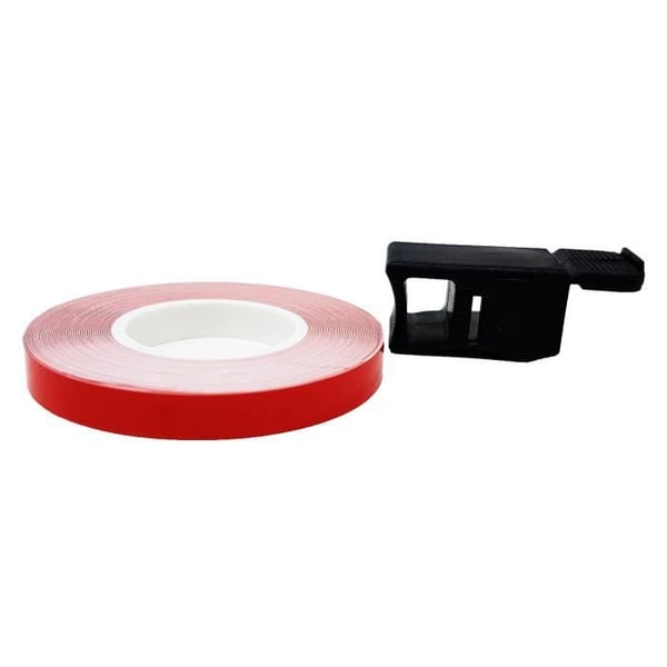 Klebband - Racing - 5 mm x 6 mt - Röd - Anpassning av fälgar - Hög motståndskraft