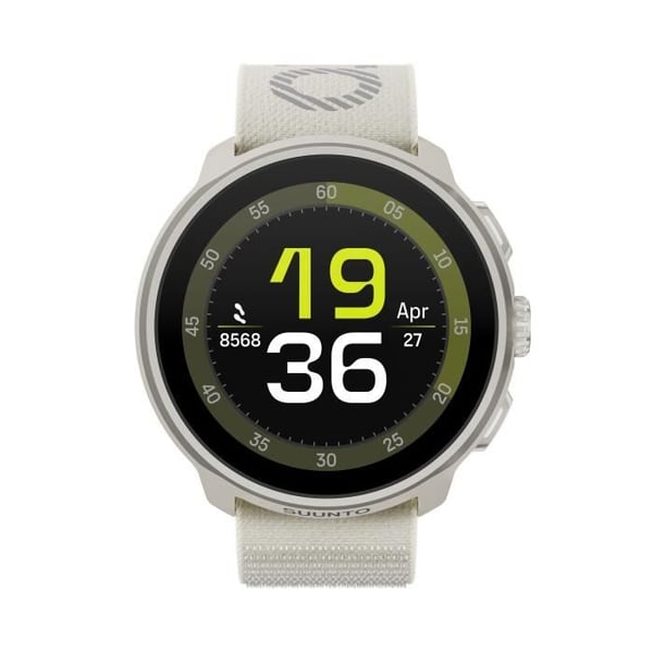 GPS sportsmartwatch - SUUNTO RUN FROST GRAY - Amoled - Höjdmätare - Textilarmband