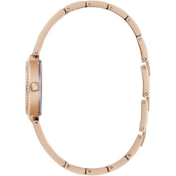 Dameur - Guess G-Link - 27 mm - Hvid Skive - Rosaguld Kasse - Kvarts