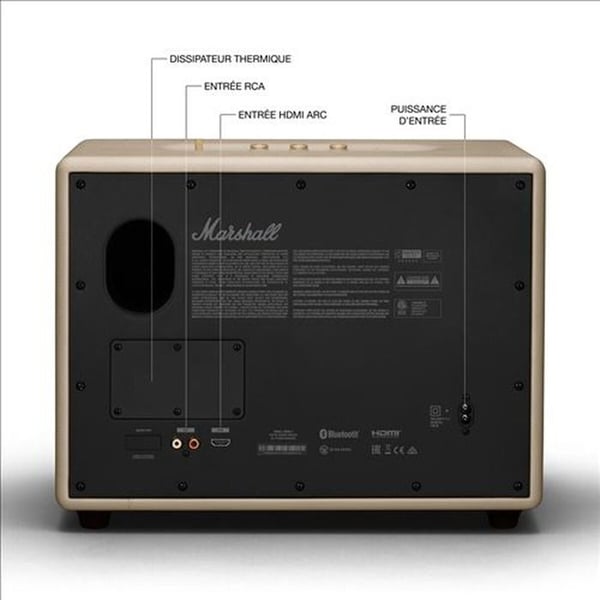 ENCEINTE - MARSHALL - WOBURN 3 - Bluetooth - Grädde - Trådlös