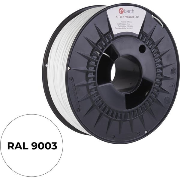 Filament C-TECH PREMIUM LINE ABS transportvit RAL9003
