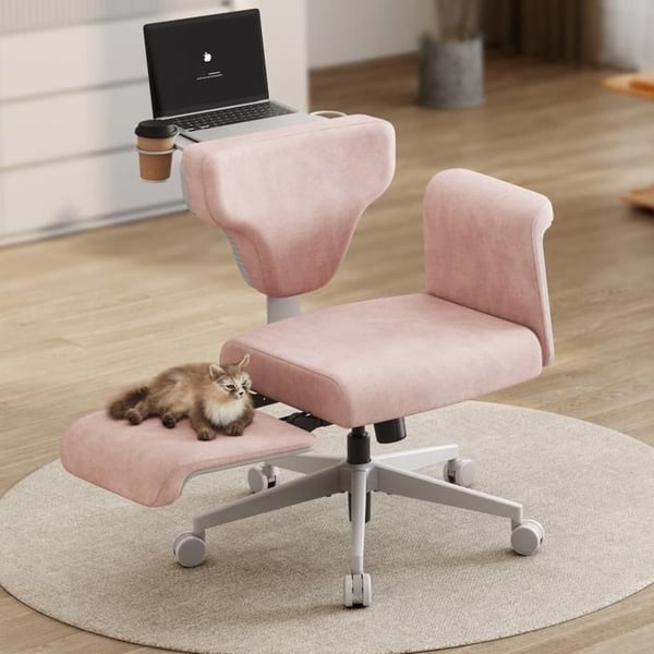 Multi-position stol - NEWTRAL - Freedom-X-FB - Rosa - Armlæn - Indendørs kontor